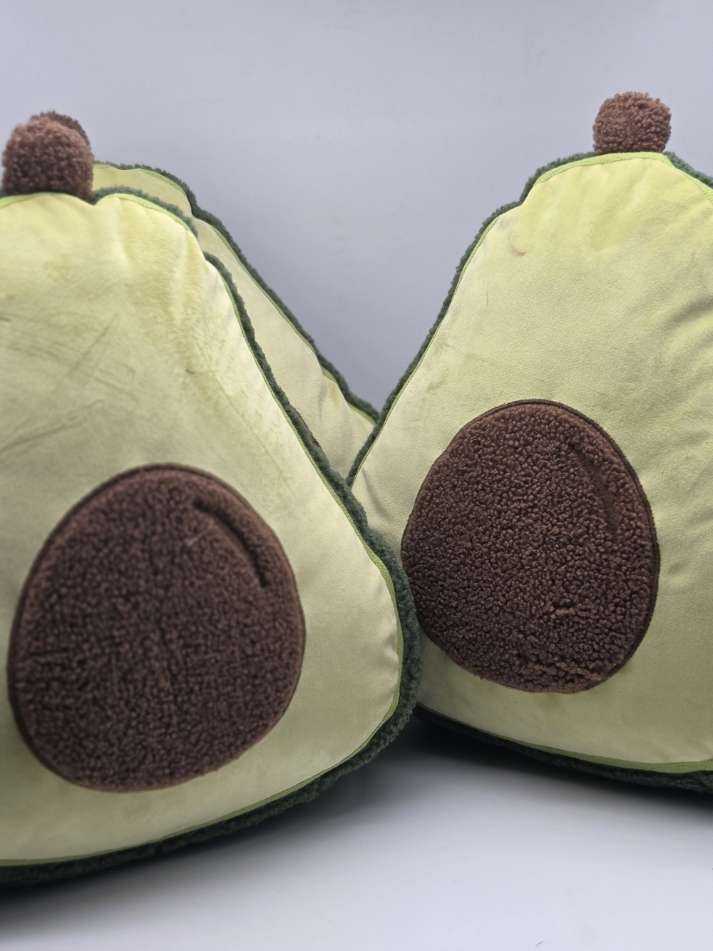 Brentwood Avocado Plush Throw Pillows 3 Pack